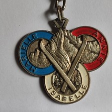 Porte-clés Ski Jeux Olympiques GRENOBLE 1967 ST LARY GOURETTE VAL D'ISERE SEMPé