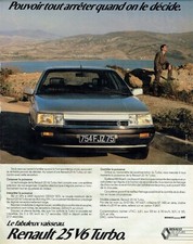  Publicité Advertising 0322  1986   Renault 25   R25   V6 Turbo