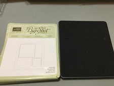 Retired Stampin Up Sizzix Big Shot Bigz Scallop Squares