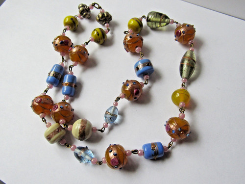 Vintage collier perles - collier,