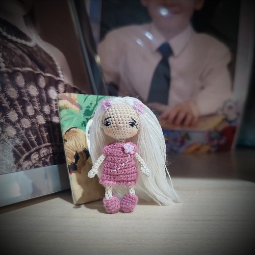Poupée miniature crochet - miniature,