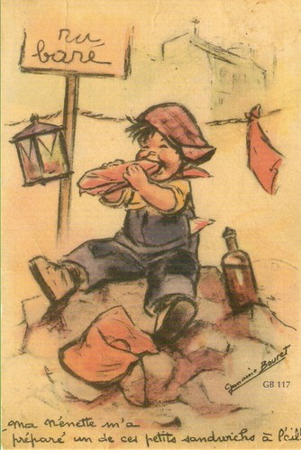 Germaine bouret carte - germaine, postale