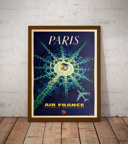 Poster affiche air france - air,