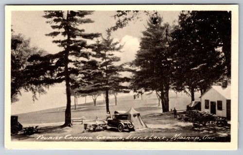 Vintage postcard tourist - vintage, postcard-