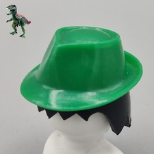 Playmobil ancien chapeau vert type Fedora - gentleman victorien - voyageurs