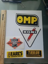 Lot 5 auto Decals Stickers Racing NHRA Indy 500 Sprint Car Dirt Circle Track