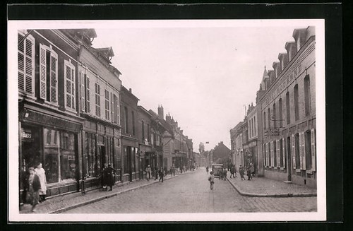 Cpa bohain rue - rue,