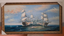 Carré Bataille Marine Peinte