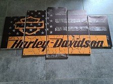Impression sur Toile 5 Parties Tableau X-Large Motor Harley Davidson