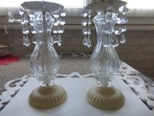 lot 2 bougeoirs vintage en