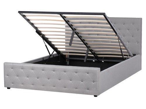 Lit avec rangement tissu - avec, en