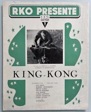 KING KONG (1933 RR1948) FAY WRAY - RARE Belgian PRESSBOOK