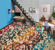 Pierre de couleur 3D 1630 sol peinture murale indécise image papier peint famille Allemagne Zoé