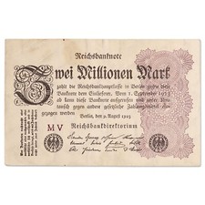 Allemagne - billet 2 millions mark 1923 - SUP - émission du 09/08/1923 - P.104a