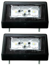2x LED Éclairage De Plaque