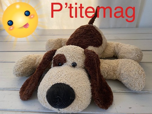Ancien jouet peluche chien - peluche,