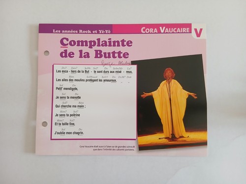 Carte fiche cora - carte,