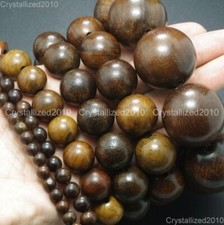 Boule ronde en bois flotté naturel, perles amples 6mm 8mm 10mm 15mm 18mm...