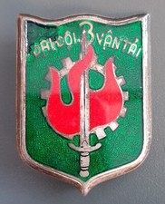 Insigne ARGENT MASSIF Indochine Train Vietnamien Vietnam ORIGINAL BADGE