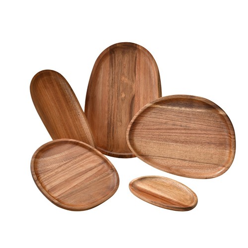 Assiette ovale irrégulière