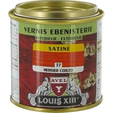Vernis ébénisterie merisier satin résine polyuréthane protection bois 125ml LOUI