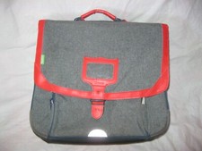 Vintage 90s Ancien PETIT CARTABLE D'ÉCOLIER TANN'S LE TANNEUR École Sac Élève