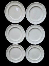 6 Anciennes assiettes faïence Gien Ivoire. Pont aux choux.