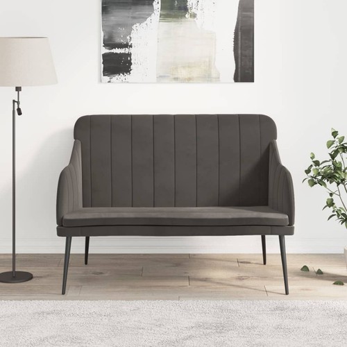 Banc 110x76x80 velours - banc, cm