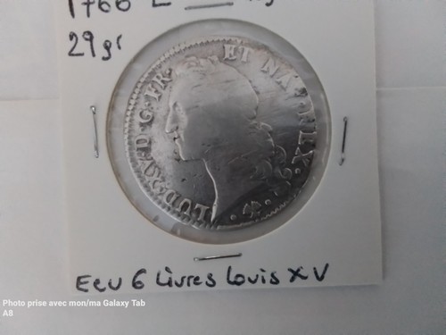 Ecu livres louis - 6, xv