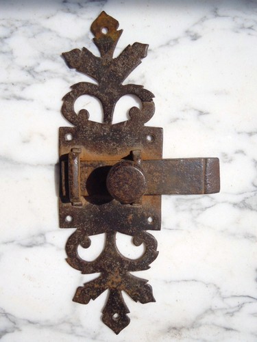 Targette fer forgé décor