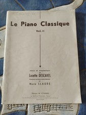 Partition Piano Classique Vol