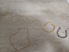 Joli Lot Bijoux homme Chaîne/Bracelets Plq. Or