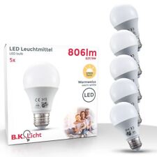 Set de 5 Ampoules LED E27 9W ampoule d'économie d'énergie lumière blanche chaude