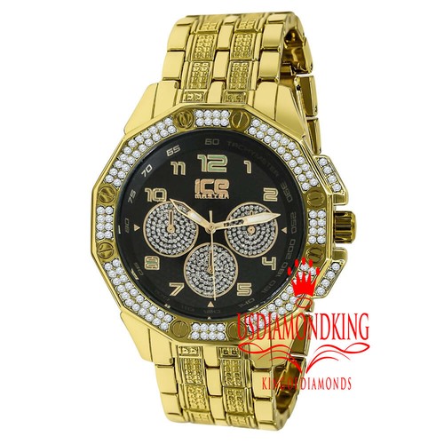 Mens black dial face - black,