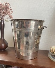 Ancien seau à champagne en métal argenté Orfèvre S.O.H Art-déco Christofle