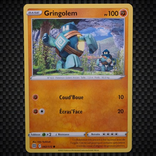 Cartes pokémon gringolem - cartes,