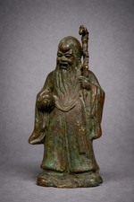 Asie XIXeme : statue en bronze