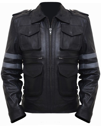 Veste motard cuir - veste,