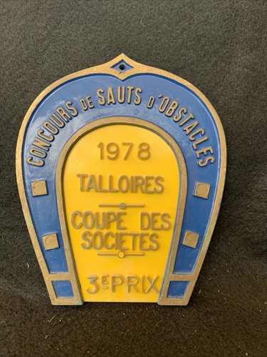 Chevaux plaque concours - plaque,