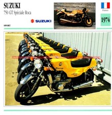 SUZUKI GT 750 Spéciale ROCA GT750 750 GT 1974 : Fiche Moto #000778