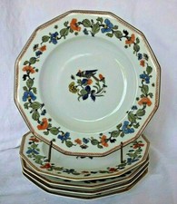 5 assiettes creuses porcelaine
