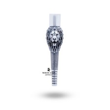Lion Jungle King Narguilé Filtre Shisha Tabac Fumée Mouth Pointe Pipe 925 Argent