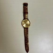 Guess Logo Pattern Watch Brown