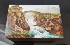 COFFRET A BIJOUX EN BOIS PEINT