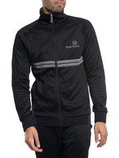 Sergio Tacchini Pour des hommes Nouvelle veste de survêtement Dallas, Noir