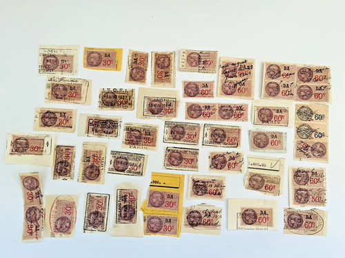 Lot vrac timbres fiscaux - 📮,