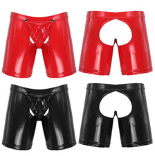 Homme Boxer en Cuir vernis