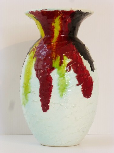 Vase ceramique coulures - vase,