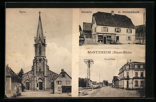 Cpa blotzheim haut rhin - blotzheim, /haut-rhin