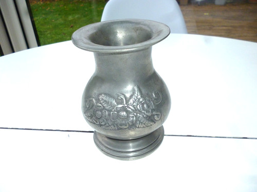 Etain rose vase - l'etain, a